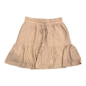 Princess Polly Beige Tiered Prairie Mini Skirt 2